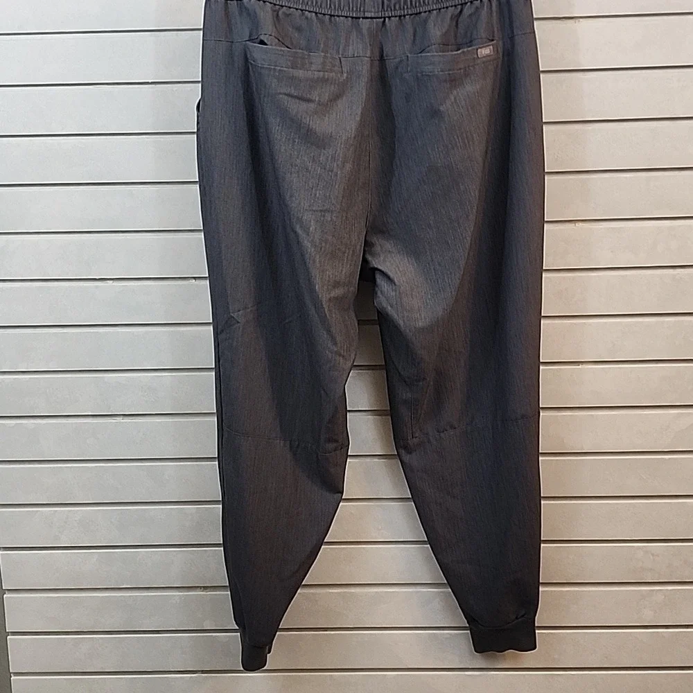 FIGS Technical Collection Jogger Scrub Pants Men's XXL‎ Charcoal Gray Drawstring